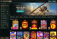 Etusivu — Dolly Casino, julkinen sivustonäkymä