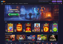 Etusivu — LolaJack Casino, julkinen sivustonäkymä